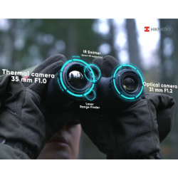 HIKMICRO HABROK HQ35LN - Jumelles multi-spectre avec télémètre laser intégré + 2 batteries offertes !