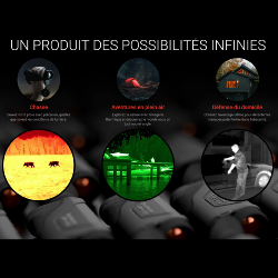 Monoculaire thermique avec télémètre laser intégré ATN BLAZEHUNTER 335 LRF 4-32x