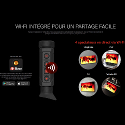 Monoculaire thermique avec télémètre laser intégré ATN BLAZEHUNTER 335 LRF 4-32x