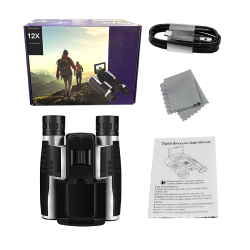 Jumelles caméra appareil photo numérique W32 12x32 Gris DIGITAL OPTIC  